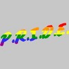 Adult Design By Humans Rainbow Colored Pride Letters By EsskayDesigns T-Shirt - 2 of 2