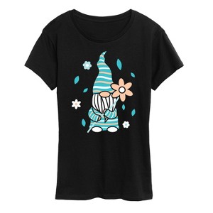 Women's - Instant Message - Scandinavian Garden Gnome Short Sleeve Graphic T-Shirt - 1 of 4