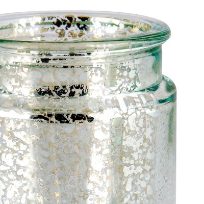 Athena Turquoise Blue and Silver Mercury Glass Tumbler