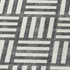 Black And Ivory Geometric Washable Indoor Outdoor Area Rug - 4 of 4