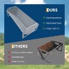 COZONY Heavy Duty Steel Livestock Feeding Trough, 22 Gallon 45.13" Hay Feeder for Horses, Goats, Sheep, Cattle & Alpacas, Large Farm Feeder - 4 of 4