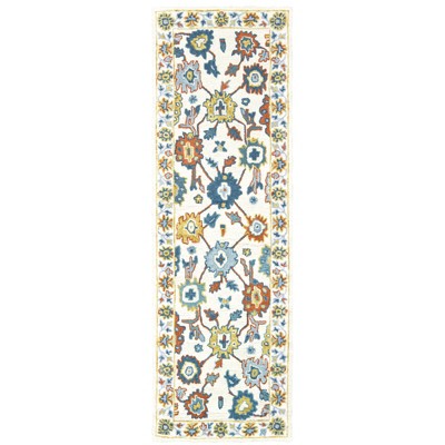 Oriental Weavers Zahra 75507 Ivory/ Gold Indoor Area Rug - 2'6" x 8'