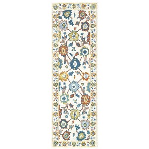Oriental Weavers Zahra 75507 Ivory/ Gold Indoor Area Rug - 2'6" x 8' - 1 of 3