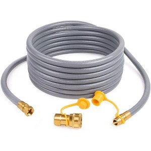 GASPRO 3/8" ID Natural Gas Hose, Low Pressure LPG Hose with Quick Connect, for Weber, Char-Broil, Pizza Oven, Patio Heater and More, 24-Foot - 1 of 4