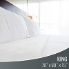 DMI Waterproof Mattress Protector, Mattress Pad, Waterproof Mattress Cover, Bed Pad and Bed Coverr, Encased Zippered Fit, King, White - 2 of 4