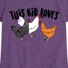 Girls' - Instant Message - This Kid Loves Chickens Fitted Short Sleeve Graphic T-Shirt - 2 of 4