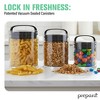 Prepara Evak Fresh Saver Short Vacuum Seal Canisters, Assorted Sizes - Grip Handle Lid, BPA Free Twin-Valve Airtight Jar - Pantry Organizer - (3-Pack) - 2 of 4
