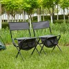 Camping Chairs Set Of 2, Folding Chairs Directors Chairs 280lbs Weight Capacity For Beaches, Backyards, Barbecues, Parties, Terraces - 2 of 4