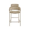 Meridian Furniture,Yara Beige Velvet Counter Stool - 3 of 4