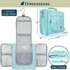 PAVILIA Toiletry Bag Travel Women Men, Hanging Water Resistant Makeup Accessories Cosmetic Organizer Large Essential Kit - 2 of 4