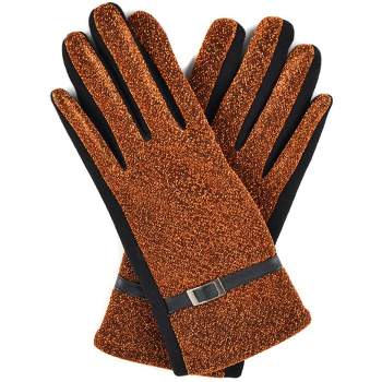 Gilbins Women's Soft And Warm Fuzzy Interior Lined Gloves With Touchscreen  Technology