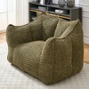Airsurfer Compact Olive Green Armchair Cozy Textured Lounge Chair Home Accent for Living Room Relaxation - 4 of 4