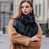Anna-Kaci Women's Abstract Print Scarf with Soft Lightweight Fabric Modern Pattern and Frayed Edge Detailing - 3 of 4