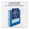 Avery Durable View Binder with DuraHinge and Slant Rings, 3 Rings, 2" Capacity, 11 x 8.5, Blue - 3 of 4