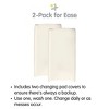 BreathableBaby Waterproof Cover, For 32" x 16"/81 x 41 cm Changing Pad, Ecru (2-Pack) - 4 of 4