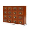 YIYIBYUS 16 Drawer Cabinet, Wooden Medicine Cabinet, Desktop Drawer Organizer - 3 of 4