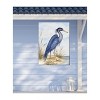 Cottage Garden West of The Wind Great Blue Heron Blue, Tan 30 x 40 Inch Waterproof Gallery Wrapped Canvas, Outdoor Garden, Yard, Patio All Weather - 2 of 2