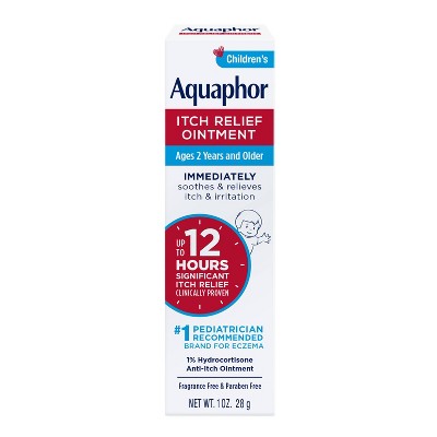 Aquaphor Children's Itch Relief Ointment - 1% Hydrocortisone Anti-Itch Ointment - 1oz