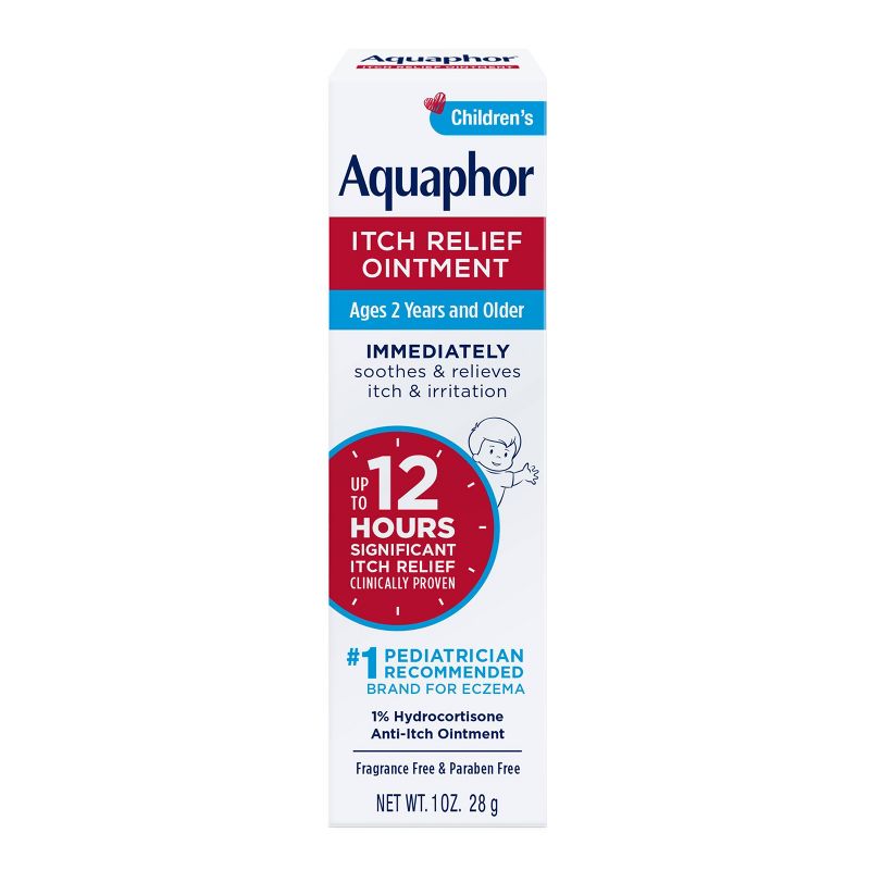 Aquaphor Children&#39;s Itch Relief Ointment - 1% Hydrocortisone Anti-Itch Ointment - 1oz, 1 of 13