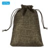 Unique Bargains Cotton Linen Bank Coin Change Bag with Drawstring 6 Pcs - 3 of 4