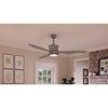 Urban Ambiance Luxury Modern Indoor Ceiling Fan,  15.5"H x 60"W,  Brushed Nickel, UHP9091 - 3 of 4