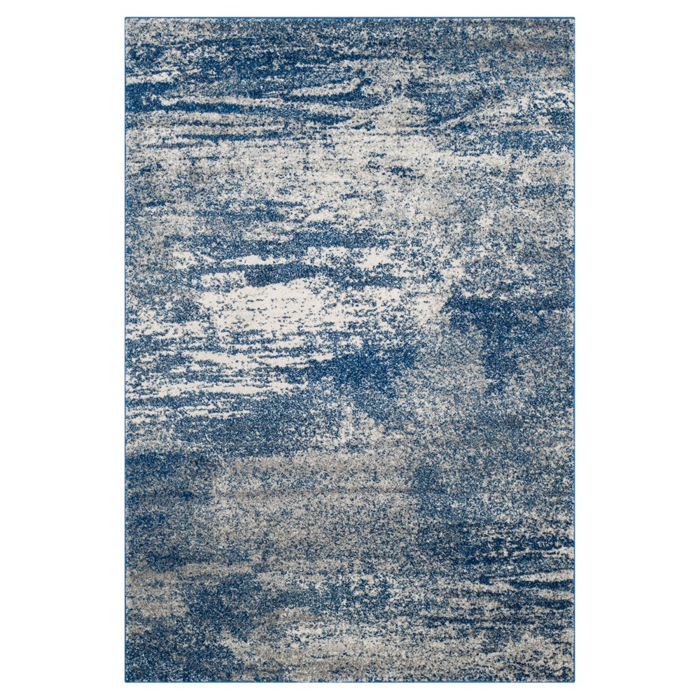 4'x6' Evoke Spacedye Design Area Rug Navy/Ivory - Safavieh