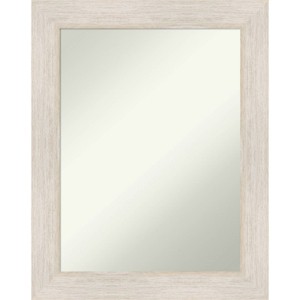 23" x 29" Non-Beveled Hardwood Whitewash Wall Mirror: Modern Decor, Amanti Art - 1 of 4
