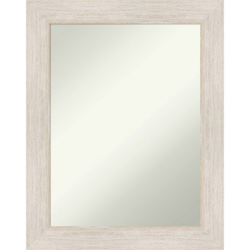 Amanti Art Blanco White 43.5 in. x 33.5 in. Beveled Rectangle Wood Framed  Bathroom Wall Mirror in White DSW3940072 - The Home Depot