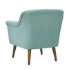 Mid-Century Modern Armchair with Rounded Arms, Full Foam Seat and Wooden Legs for Living Room - 3 of 4