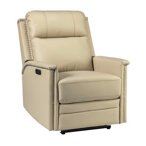 Ottfried Genuine Leather Power Recliner | ARTFUL LIVING DESIGN - 1 of 4