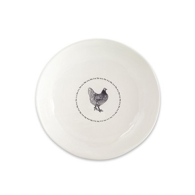 Stoneware Farmhouse Chicken Platter (Set of 2)
