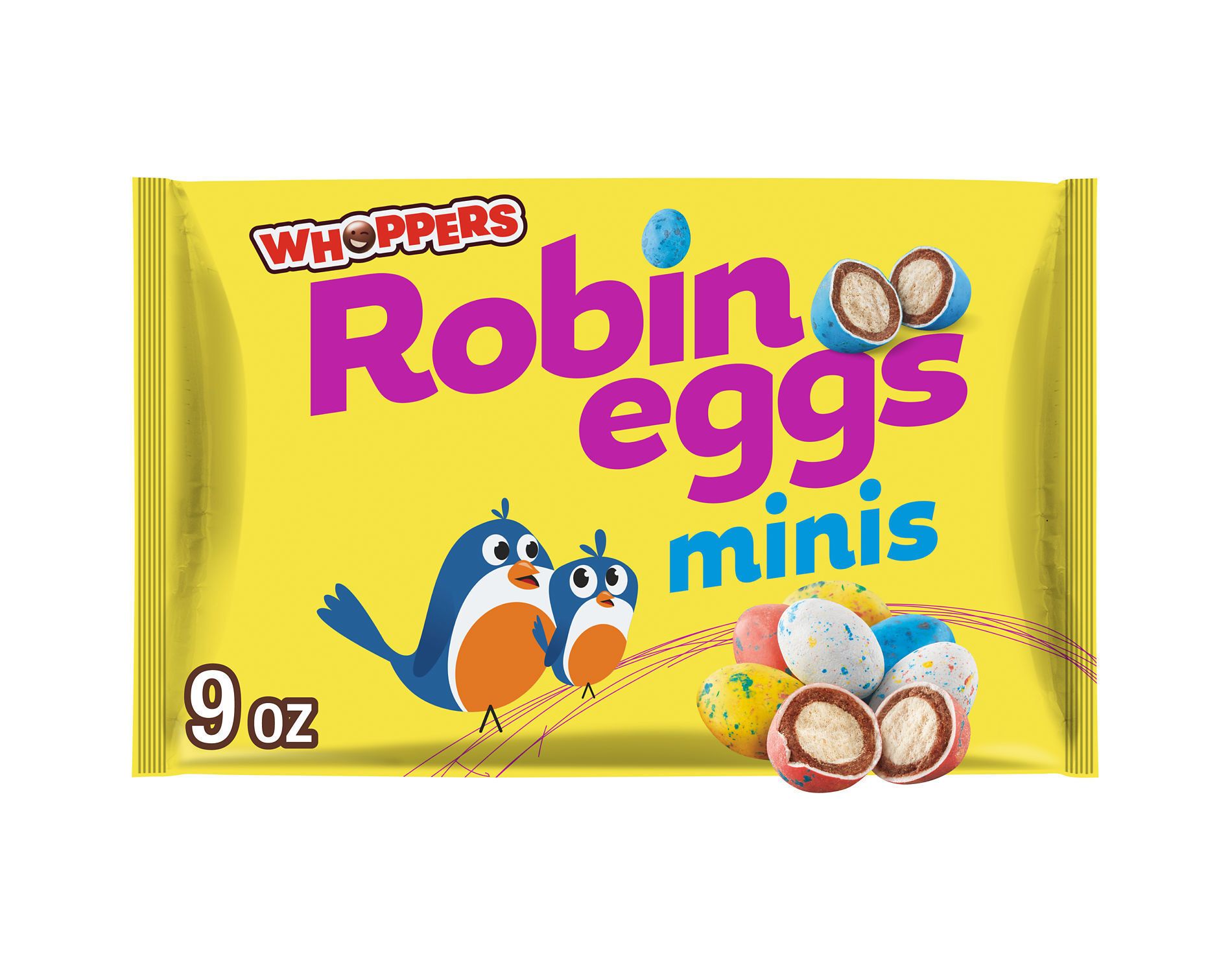 Whoppers Robin Eggs Minis Malted Milk Balls Easter Candy - 9oz