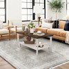 Arceso Wood Coffee Table, 39 Inch Rectangle Coffee Table Rustic Coffee Table, Center Table with 2-Tier Storage Shelf for Living Room - 4 of 4
