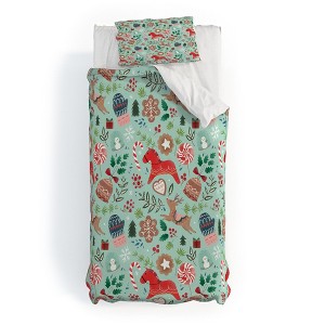 Pimlada Phuapradit Christmas gingerbread Duvet Cover + Pillow Sham(s) - Deny Designs - 1 of 4