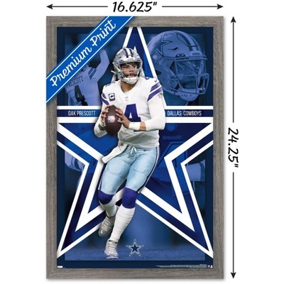 Trends International Nfl Dallas Cowboys - Dak Prescott 22 Framed Wall ...