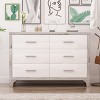 Elegant 6-Drawer Dresser with Metal Handles, Modern Storage Cabinet for Bedroom & Living Room-Maison Boucle - 2 of 4