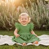 2Bunnies Lace Pom Pom Trim Baby Girl Dress - 2 of 3