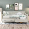 NicBex Modern Twin Size Daybed with 2 Large Drawers,X-shaped Frame for Bedroom,Living Room,Apartment - 2 of 4