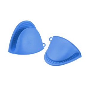 Unique Bargains TPE Heat Resistant Anti-skid Kitchen Utensil Sets Mini Oven Mitts - 1 of 4