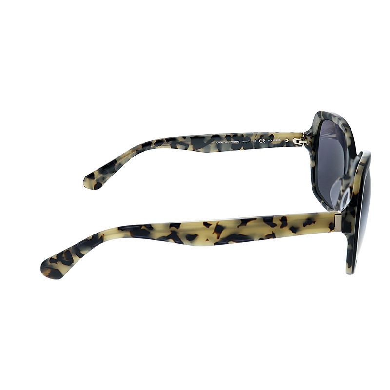 Kate Spade Karalyn/S WR7 Womens Square Polarized Sunglasses Black Havana 56mm, 3 of 4