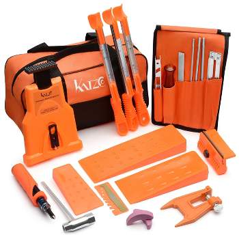 Katzco Deluxe Chainsaw Sharpener Kit with Storage Bag - 20 Pieces