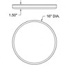 Access Lighting Infinite 1 - Light Flush Mount in  White - 2 of 4