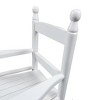 Infurnic Patio Accent Chairs, Outdoor Rocking Chairs with High Back Support, All Weather Resistant for Patio Lawn Backyard, White, 14.2"*18.9"*22.44" - 3 of 4