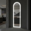 LED Aluminum Frameless Silver Full-Body Arch Mirror - 2 of 4