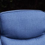 blue cushion/gray wicker