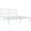 vidaXL White Metal Full Bed Frame with Headboard, Under-Bed Storage, Heavy-Duty, No Mattress - 2 of 4