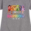 - Rainbow High - Rainbow High Character Group Graphic Short Sleeve Fleece Dress - 2 of 4
