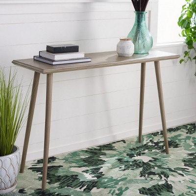 Mid-Century Modern Milk Chocolate Pine Hallway Table
