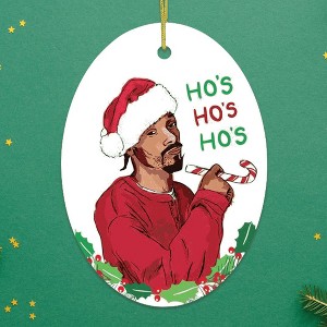 Ho’s Ho’s Ho’s Funny Hip-hop Style Christmas Ornament| OrnamentallyYou - 1 of 4