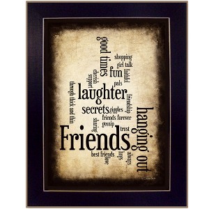 Friends By Susan Boyle, Printed Wall Art, Ready To Hang Framed Poster, Black Frame - 1 of 1